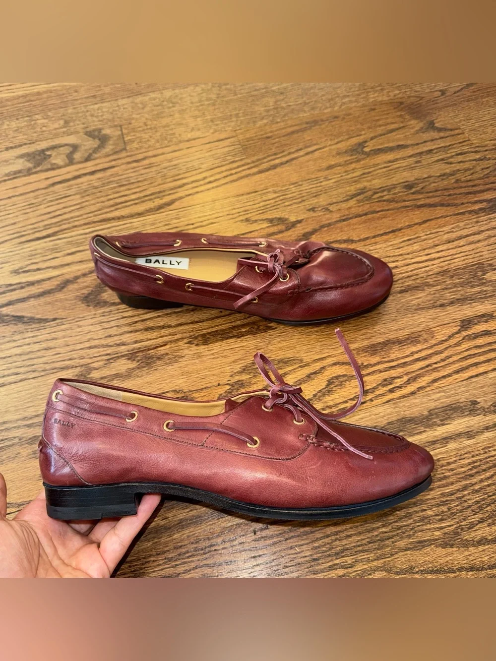 Women’s Size 41 Bally Pathy Leather Loafers